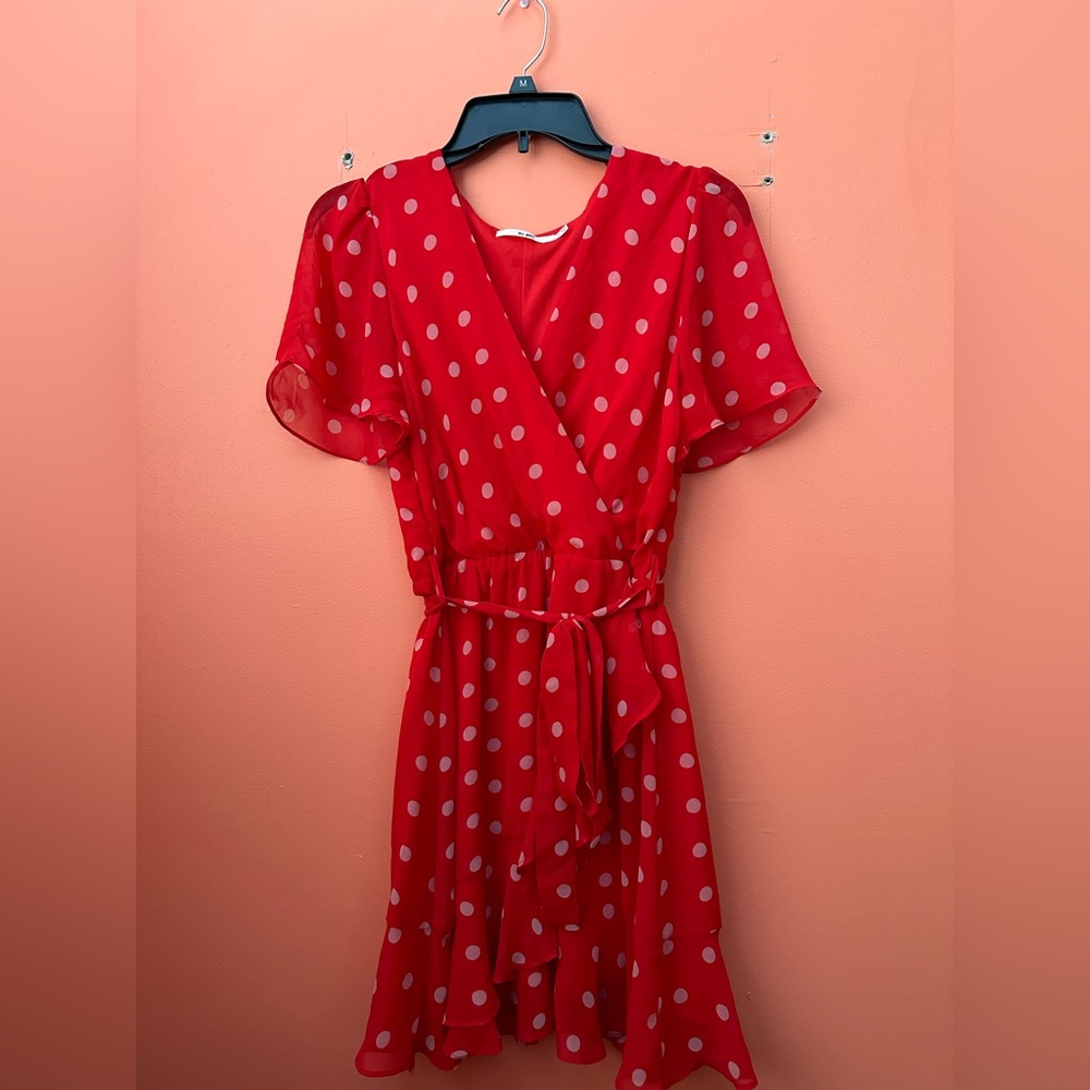 Francesca’s Polka Dot Swing Dress, Size S